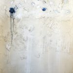 Traces in the stone 4, 130x180, mixed media on wood panel