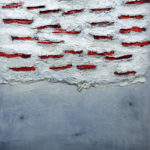 Long cuts, 130x180cm, mixed media on wood panel, 2017