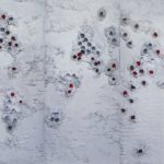 Signs of life, 3x60x130cm, mixed media on wood panel, 2017