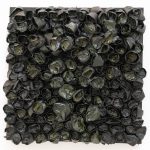 Burnt soil, 60x60cm, recycling paper and acrylic on wood panel