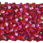 Bugenvilija, 95x65x13cm, reciklirani papir i akrilik na drvenom panelu