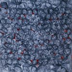 Light in the space no.1, 60 x130cm, recycling paper and acrylic on wood panel