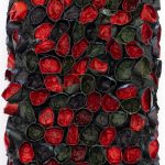 Makovi, 35x65x13cm, reciklirani papir i akrilik na drvenom panelu