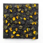 Meadow, 60x60cm, recycling paper and acrylic on wood panel