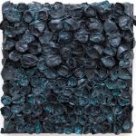 Ocean, 60x60cm, recycling paper and acrylic on wood panel