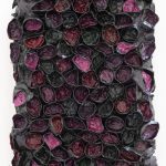 Peonies, 35x65x13cm, recycled paper and acrylic on wood panel