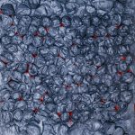 Svjetlo u prostoru no.1, 60 x130cm, reciklirani papir i akrilik na drvenom panelu